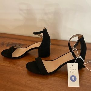 NWT A New Day black sandal heel